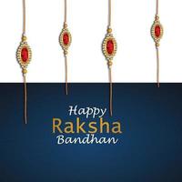 Happy raksha bandhan indian festival celebration background vector