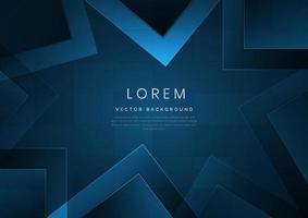 Abstract modern blue geometric background with space for your text. Technology concept. vector