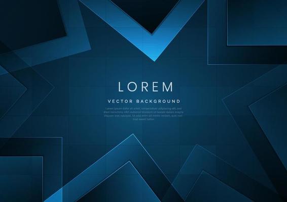 Abstract modern blue geometric background with space for your text. Technology concept.