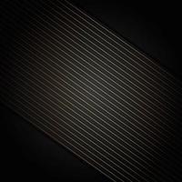 Abstract stripes golden lines diagonal overlap on black background. Luxury style. vector