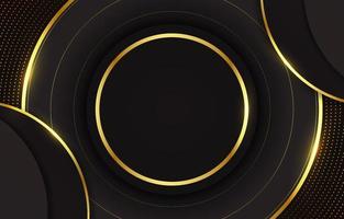 Blank Black and Gold Background vector