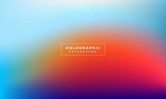 Colorful abstract holographic background vector