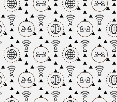 patrones sin fisuras con adornos abstractos. vector. vector