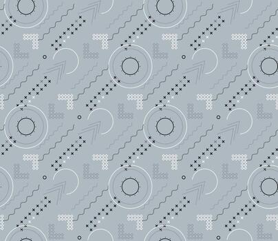 Seamless patterns with abstract ornament. Vector. vector