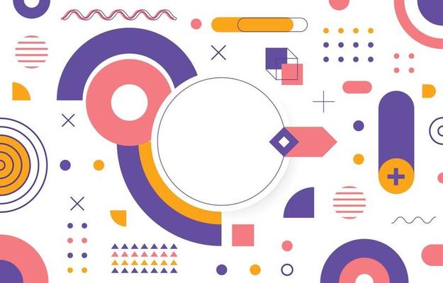 Flat Abstract Geometric Background