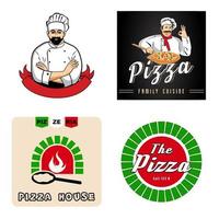 Pizza Vector Emble. Free Vector.