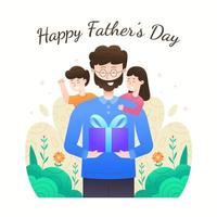 feliz dia del padre vector