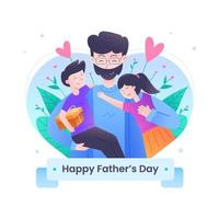 feliz dia del padre vector