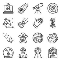 Pack of Astrology Linear Icons