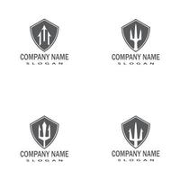 Trident Logo Template vector icon illustration design