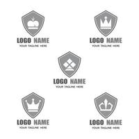 Crown Logo Template vector icon illustration design