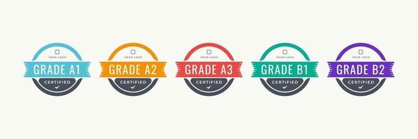 Digital Certification emblem with modern concept design. Certified logo badge template. Vector illustration.