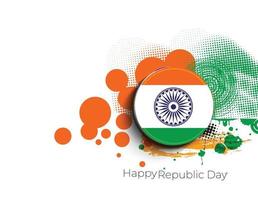 concepto del día de la república india vector