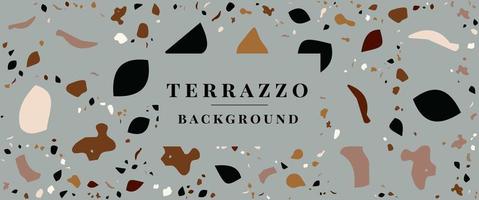 Terrazzo Background- Terrazzo Floor Tile Pattern Abstract Background Free Vector