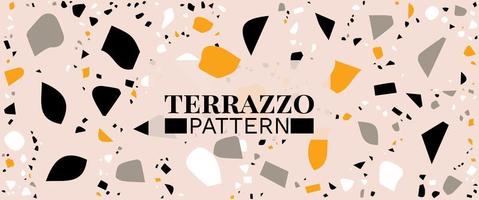 Terrazzo Background- Terrazzo Floor Tile Pattern Abstract Background Free Vector