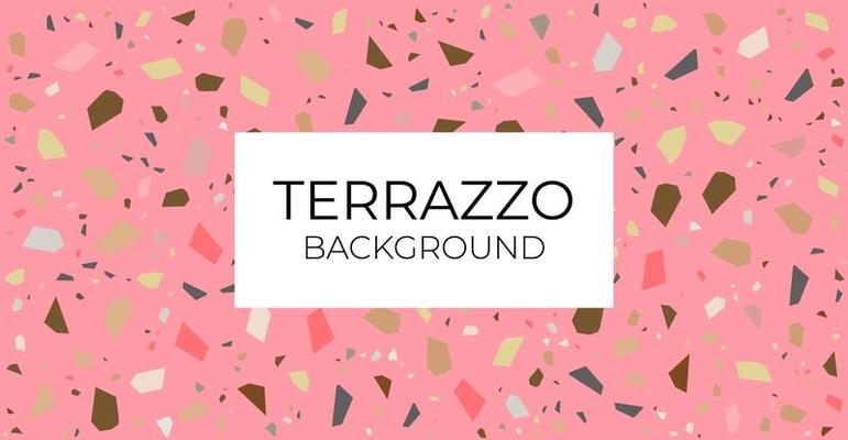Terrazzo Background- terrazzo floor tile pattern abstract background Free Vector