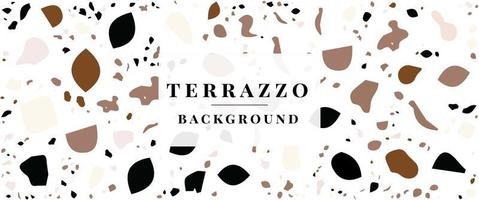 Terrazzo Background- Terrazzo Floor Tile Pattern Abstract Background Free Vector