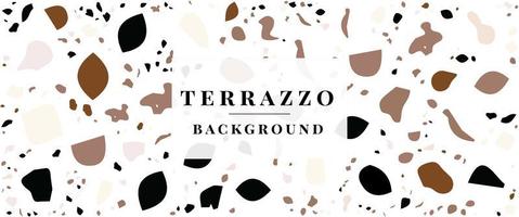 Terrazzo Background- Terrazzo Floor Tile Pattern Abstract Background Free Vector