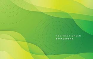 Green Abstract Wave Background vector