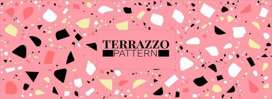 Terrazzo Background- Terrazzo Floor Tile Pattern Abstract Background Free Vector