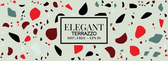 Terrazzo Background- terrazzo floor tile pattern abstract background Free Vector