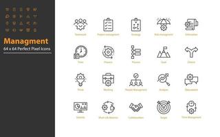 set of business thin line icons vector