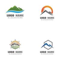 Mountain icon Logo vector