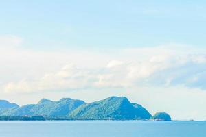 Beautiful tropical island and sea in Thailand photo