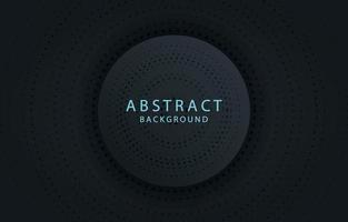 Black abstract realistic decoration circle shape. with gold glitters. vector illustration
