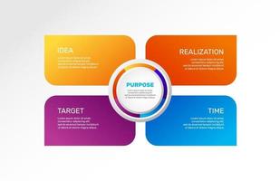 Infographics charts set. Workflow, diagram. Purpose. Vector business Illustrations.