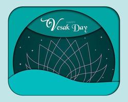 Vesak Day Background In Paper Vector