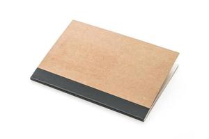Blank mock up note book photo
