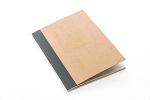 cuaderno de notas de maqueta en blanco foto