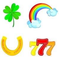 Set of Lucky symbols. vector