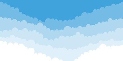 Ilustración de diseño de vector de fondo de nubes
