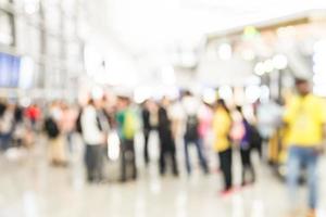 Abstract blur airport background photo