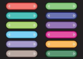 Colourful  button collection, vector design.
