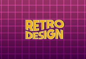 new minimalistic retro design background vector