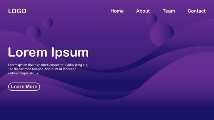 purple modern background and gradient wave shape