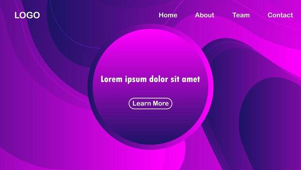 modern background with wave shape and gradient purple color vector