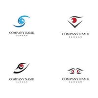 Eye care logo templates vector