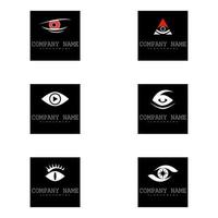 Eye care logo templates vector