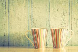 taza de café colorida foto