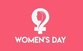 8 march, Happy Women's Day Stylish Typography Text. Vector Illustration