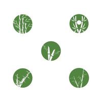 Bamboo logo templates vector