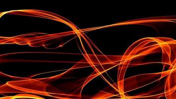 Abstract fire flame on dark background photo