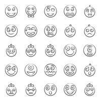 Cute Facial Expression and Emoji vector