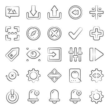 User Interface Customize Options vector