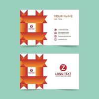 Red Nice Business Card Template vector