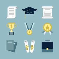 Graduation Icon Set vector